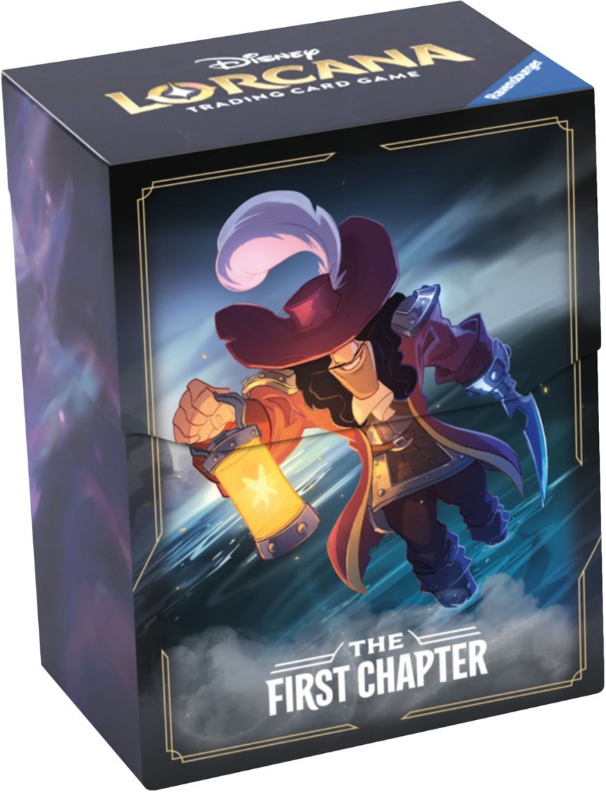 Disney Lorcana TCG The First Chapter Deck Box - Captain Hook (Holds 80 cards)
